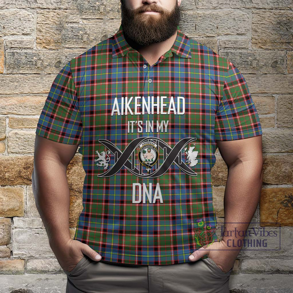 Aikenhead Tartan Polo Shirt with Family Crest DNA In Me Style Kid - Tartan Vibes Clothing