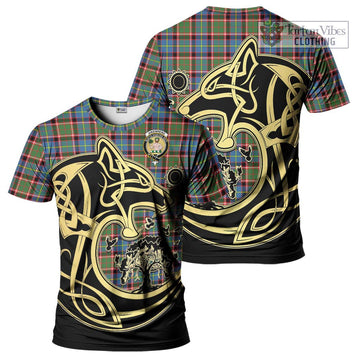 Aikenhead Tartan T-Shirt with Family Crest Celtic Wolf Style Kid's Shirt - Tartan Vibes Clothing
