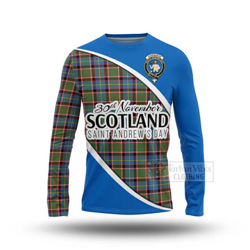 Aikenhead Family Crest Tartan Long Sleeve T-Shirt Celebrate Saint Andrew's Day in Style Unisex - Tartan Vibes Clothing
