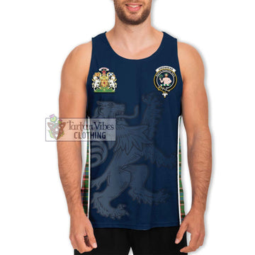 Aikenhead Tartan Men's Tank Top with Family Crest and Lion Rampant Vibes Sport Style Men - Tartan Vibes Clothing