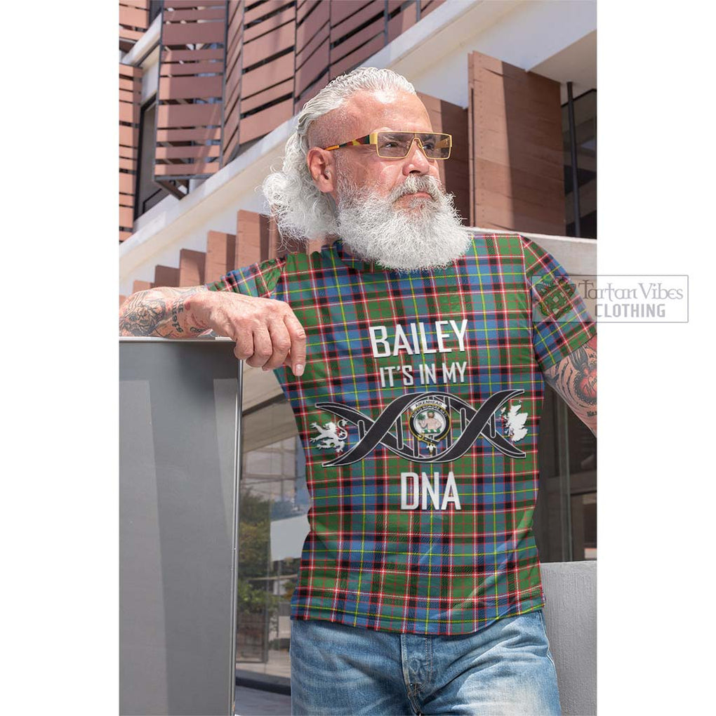 Tartan Vibes Clothing Aikenhead Tartan Cotton T-shirt with Family Crest DNA In Me Style