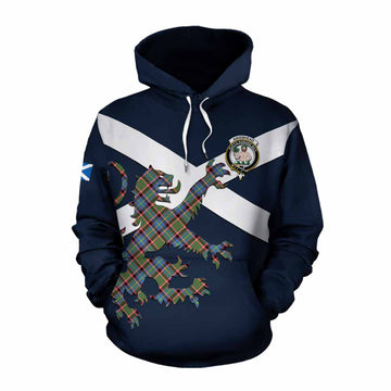Aikenhead Tartan Lion Rampant Cotton Hoodie Proudly Display Your Heritage with Alba Gu Brath and Clan Name Pullover Hoodie XS - Tartan Vibes Clothing