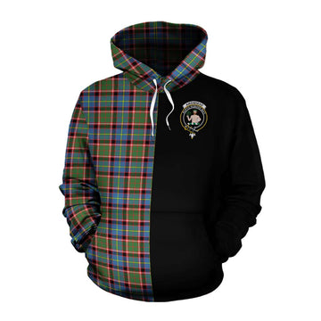Aikenhead Tartan Cotton Hoodie with Family Crest and Half Of Me Style Pullover Hoodie XS - Tartan Vibes Clothing