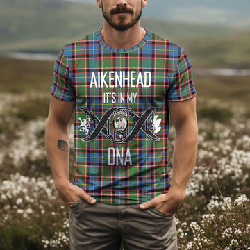 Aikenhead Tartan T-Shirt with Family Crest DNA In Me Style Kid's Shirt - Tartan Vibes Clothing