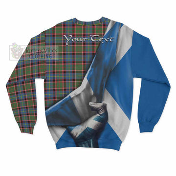 Aikenhead Tartan Sweatshirt with Family Crest Scotland Patriotic Style - Tartan Vibes Clothing