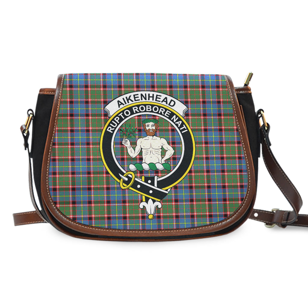 Aikenhead Tartan Saddle Bag with Family Crest - Tartan Vibes Clothing