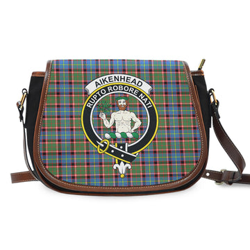 Aikenhead Tartan Saddle Bag with Family Crest - Tartan Vibes Clothing