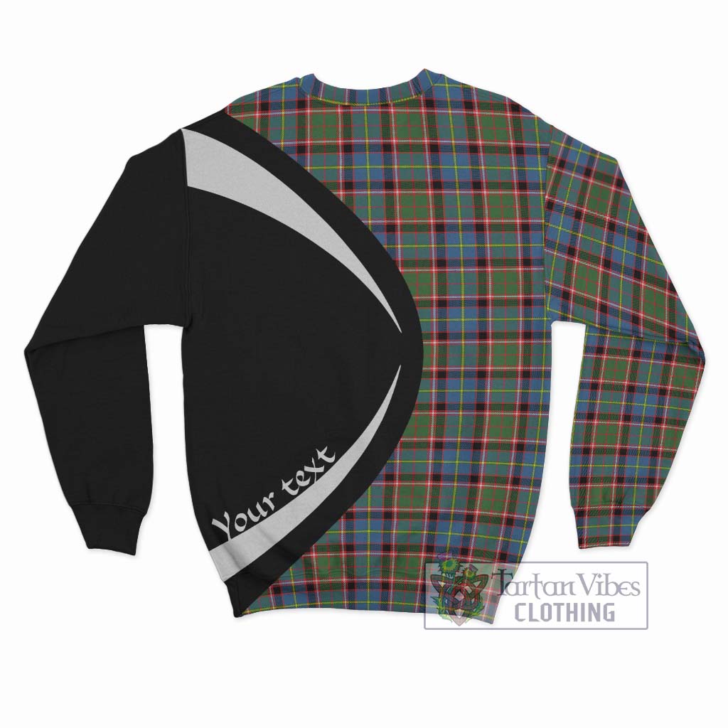 Aikenhead Tartan Sweatshirt with Family Crest Circle Style - Tartan Vibes Clothing