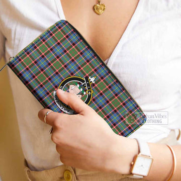 Aikenhead Tartan Women's Leather Wallet with Family Crest