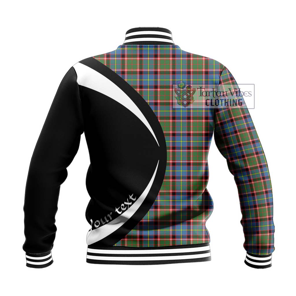 Aikenhead Tartan Baseball Jacket with Family Crest Circle Style - Tartan Vibes Clothing