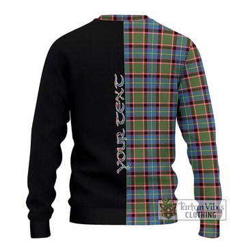 Aikenhead Tartan Ugly Sweater with Family Crest and Half Of Me Style - Tartan Vibes Clothing