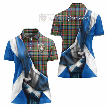 Aikenhead Tartan Women's Polo Shirt with Family Crest Scotland Patriotic Style - Tartan Vibes Clothing