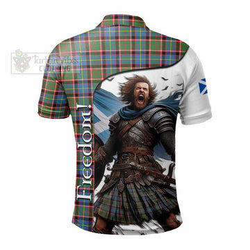 Aikenhead Crest Tartan Polo Shirt Inspired by the Freedom of Scottish Warrior