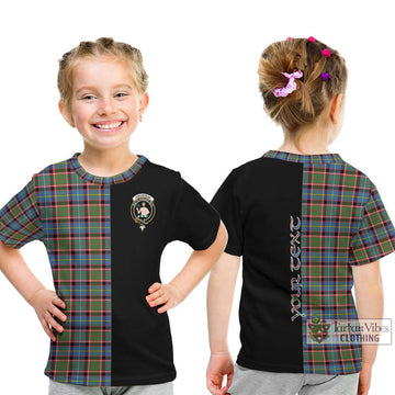 Aikenhead Tartan Kid T-Shirt with Family Crest and Half Of Me Style - Tartan Vibes Clothing