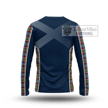 Aikenhead Tartan Long Sleeve T-Shirt with Family Crest and Lion Rampant Vibes Sport Style - Tartan Vibes Clothing