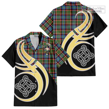 Aikenhead Tartan Hawaiian Shirt with Family Crest and Celtic Symbol Style - Tartan Vibes Clothing