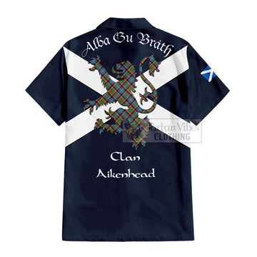 Aikenhead Tartan Lion Rampant Hawaiian Shirt Proudly Display Your Heritage with Alba Gu Brath and Clan Name - Tartan Vibes Clothing