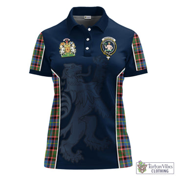 Aikenhead Tartan Women's Polo Shirt with Family Crest and Lion Rampant Vibes Sport Style