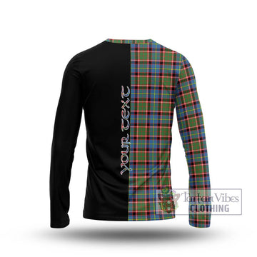 Aikenhead Tartan Long Sleeve T-Shirt with Family Crest and Half Of Me Style - Tartan Vibes Clothing