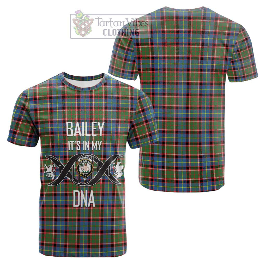 Tartan Vibes Clothing Aikenhead Tartan Cotton T-shirt with Family Crest DNA In Me Style