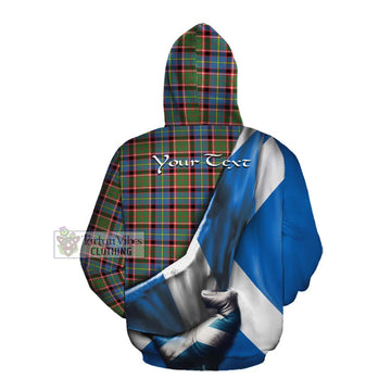 Aikenhead Tartan Cotton Hoodie with Family Crest Scotland Patriotic Style Pullover Hoodie - Tartan Vibes Clothing
