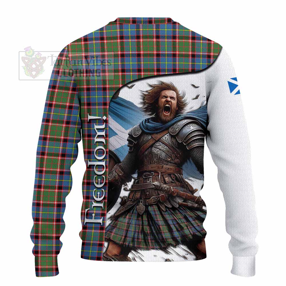 Aikenhead Crest Tartan Knitted Sweater Inspired by the Freedom of Scottish Warrior - Tartan Vibes Clothing