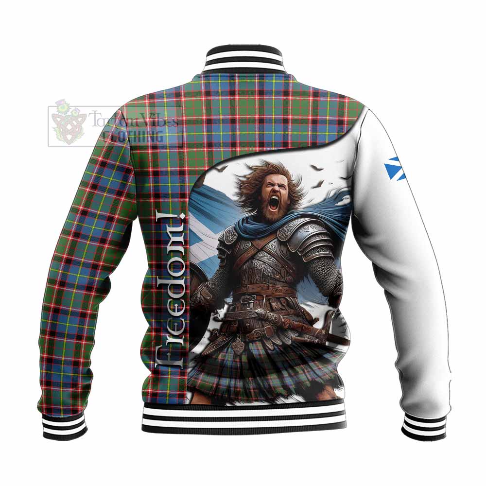 Aikenhead Crest Tartan Baseball Jacket Inspired by the Freedom of Scottish Warrior - Tartan Vibes Clothing