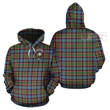 Aikenhead Tartan Cotton Hoodie with Family Crest Pullover Hoodie - Tartan Vibes Clothing