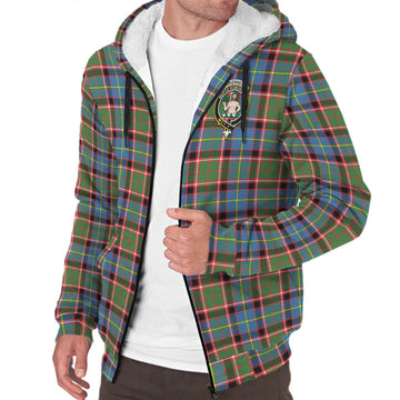 Aikenhead Tartan Sherpa Hoodie with Family Crest