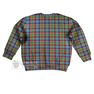 Tartan Vibes Clothing Aikenhead Tartan Kid Ugly Sweater with Family Crest