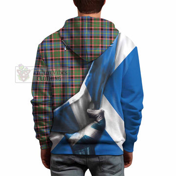 Aikenhead Tartan Hoodie with Family Crest Scotland Patriotic Style - Tartan Vibes Clothing
