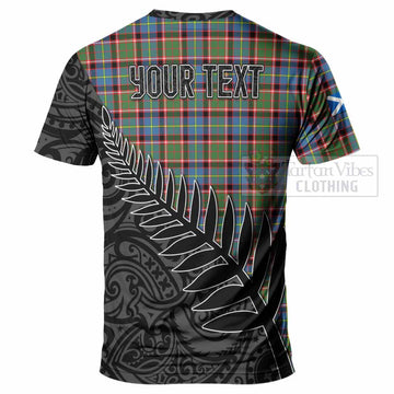 Aikenhead Crest Tartan T-Shirt with New Zealand Silver Fern Half Style - Tartan Vibes Clothing