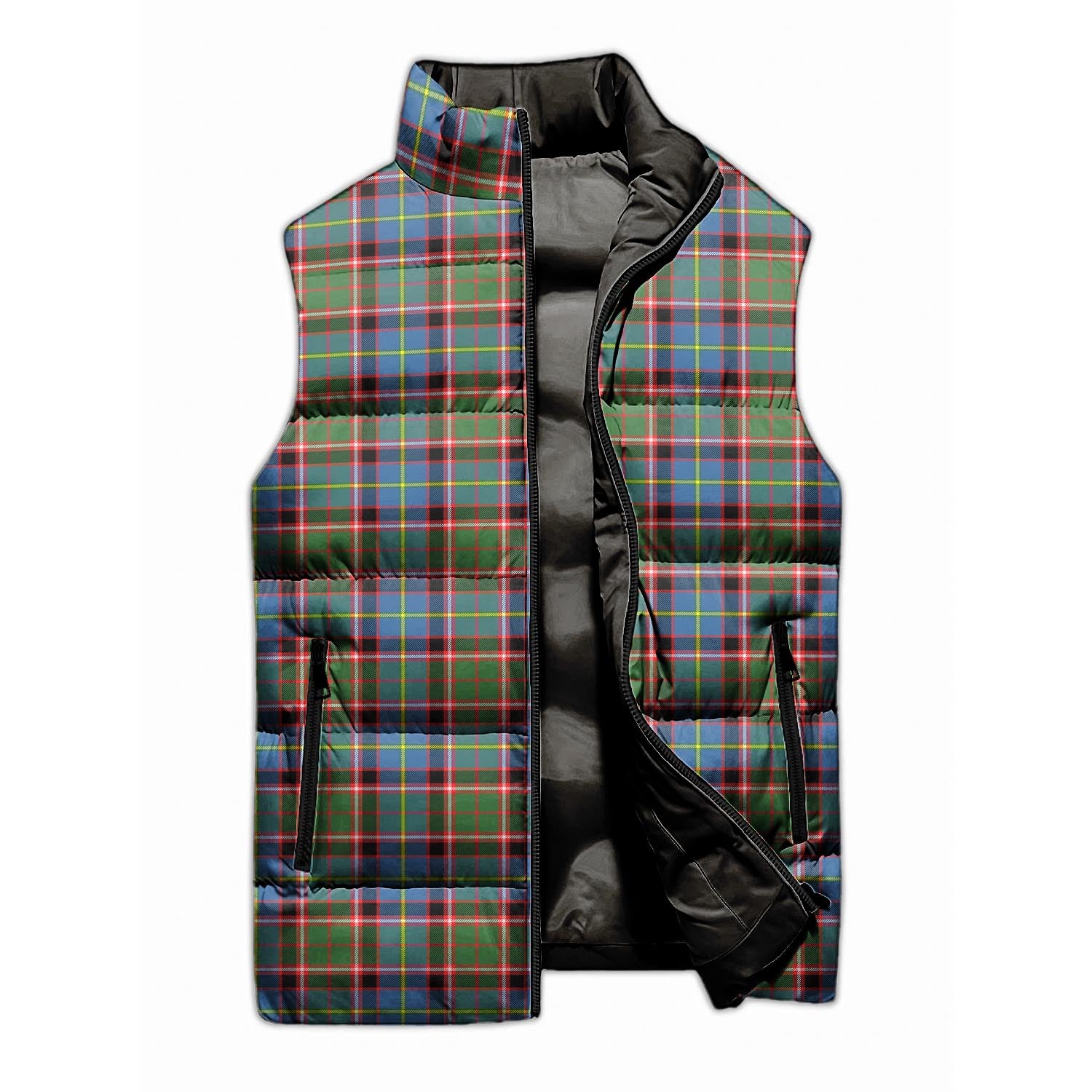 Aikenhead Tartan Sleeveless Puffer Jacket Unisex M - Tartan Vibes Clothing