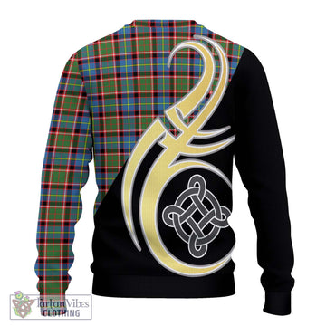 Aikenhead Tartan Ugly Sweater with Family Crest and Celtic Symbol Style - Tartan Vibes Clothing