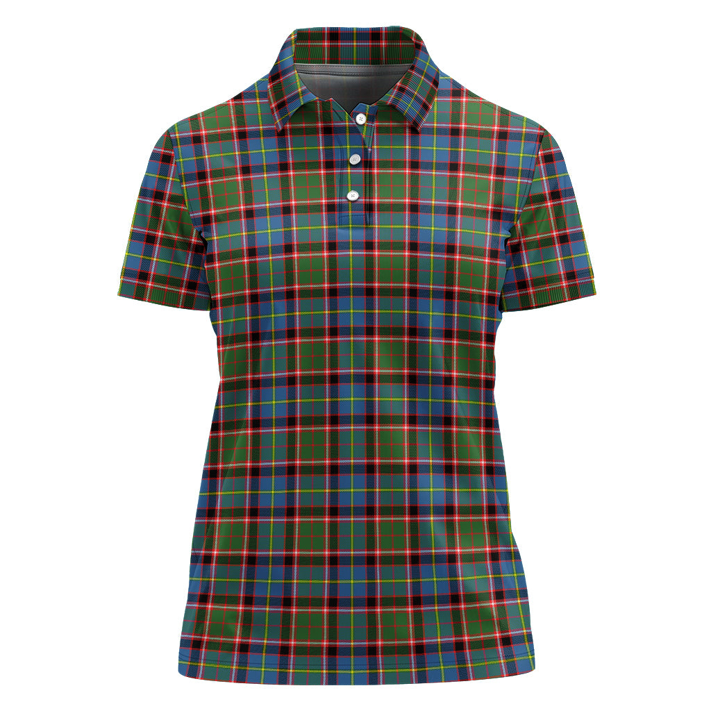 Aikenhead Tartan Polo Shirt For Women - Tartanvibesclothing