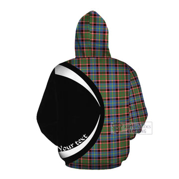 Aikenhead Tartan Cotton Hoodie with Family Crest Circle Style Pullover Hoodie - Tartan Vibes Clothing