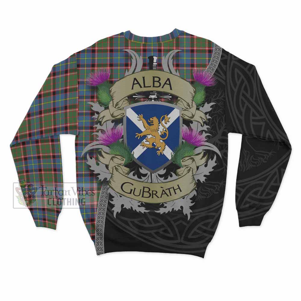 Aikenhead Tartan Family Crest Sweatshirt Lion Rampant Royal Thistle Shield Celtic Inspired - Tartan Vibes Clothing