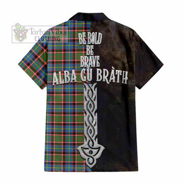 Aikenhead Tartan Family Crest Hawaiian Shirt Alba Gu Brath Be Brave Lion Ancient Style