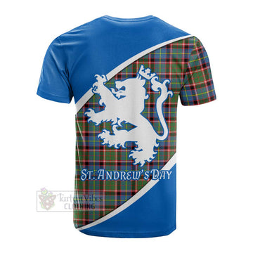 Aikenhead Family Crest Tartan Cotton T-shirt Celebrate Saint Andrew's Day in Style Men's Shirt - Tartan Vibes Clothing