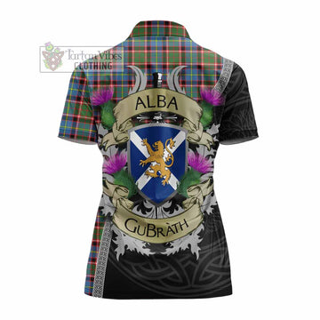 Aikenhead Tartan Family Crest Women's Polo Shirt Lion Rampant Royal Thistle Shield Celtic Inspired - Tartan Vibes Clothing