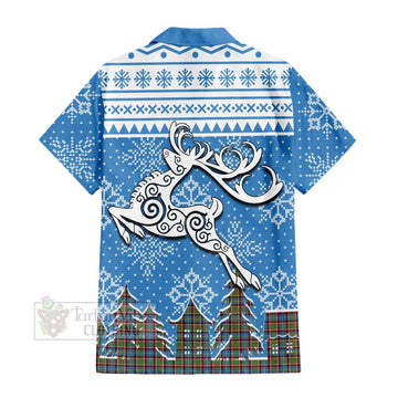 Aikenhead Clan Christmas Hawaiian Shirt Celtic Reindeer Style - Tartan Vibes Clothing