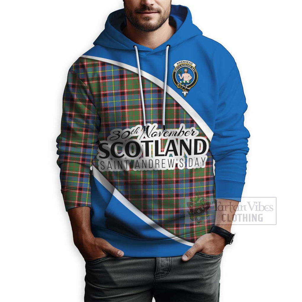 Tartan Vibes Clothing Aikenhead Family Crest Tartan Hoodie Celebrate Saint Andrew's Day in Style