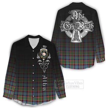 Aikenhead Tartan Women's Casual Shirt Featuring Alba Gu Brath Family Crest Celtic Inspired - Tartan Vibes Clothing