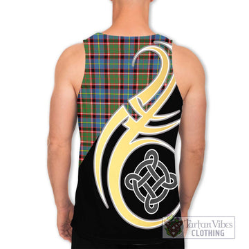 Aikenhead Tartan Men's Tank Top with Family Crest and Celtic Symbol Style - Tartan Vibes Clothing