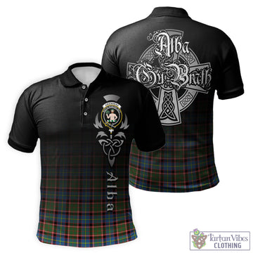 Tartan Vibes Clothing Aikenhead Tartan Polo Shirt Featuring Alba Gu Brath Family Crest Celtic Inspired