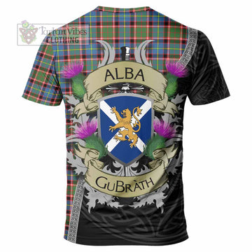Aikenhead Tartan Family Crest T-Shirt Lion Rampant Royal Thistle Shield Celtic Inspired - Tartan Vibes Clothing