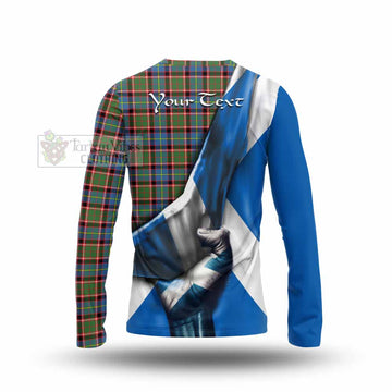 Aikenhead Tartan Long Sleeve T-Shirt with Family Crest Scotland Patriotic Style - Tartan Vibes Clothing