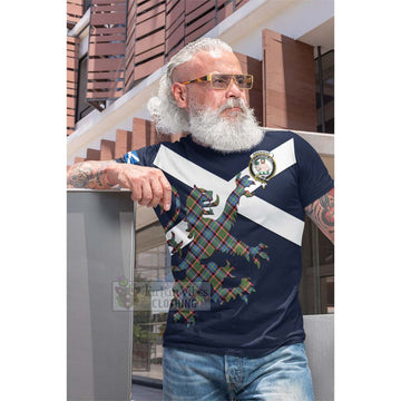 Aikenhead Tartan Lion Rampant Cotton T-shirt Proudly Display Your Heritage with Alba Gu Brath and Clan Name Men's Shirt - Tartan Vibes Clothing