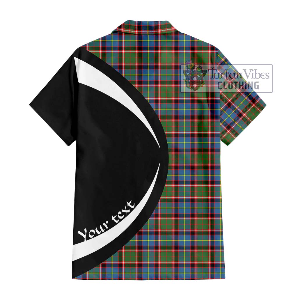 Aikenhead Tartan Hawaiian Shirt with Family Crest Circle Style - Tartan Vibes Clothing