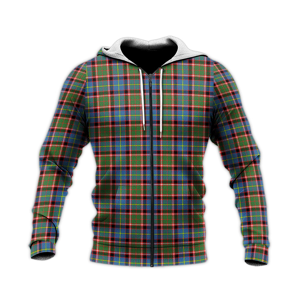 Aikenhead Tartan Knitted Hoodie Unisex Knitted Zip Hoodie - Tartanvibesclothing